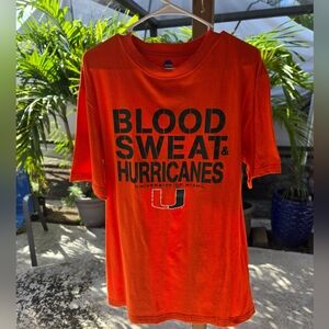 Orange University of Miami T-Shirt Like New